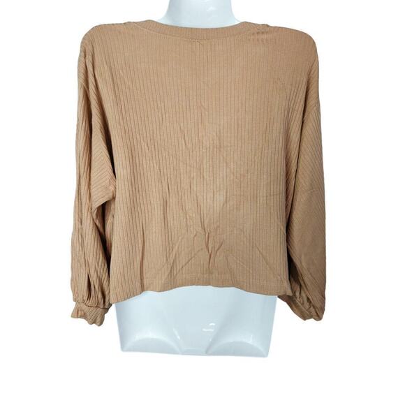 Rachel Pally Womens Tan Ribbed‎ Modal Top Loose Oversized Size M - Picture 5 of 8